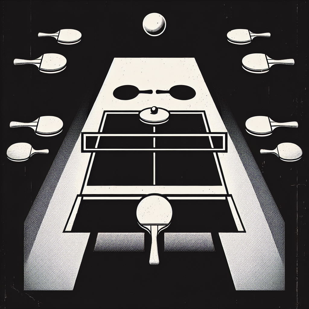 A screenshot of Pong, the groundbreaking arcade game that started it all.