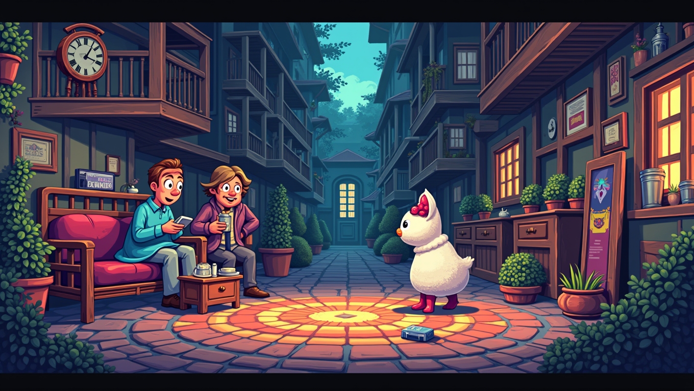 A modern indie game inspired by retro aesthetics