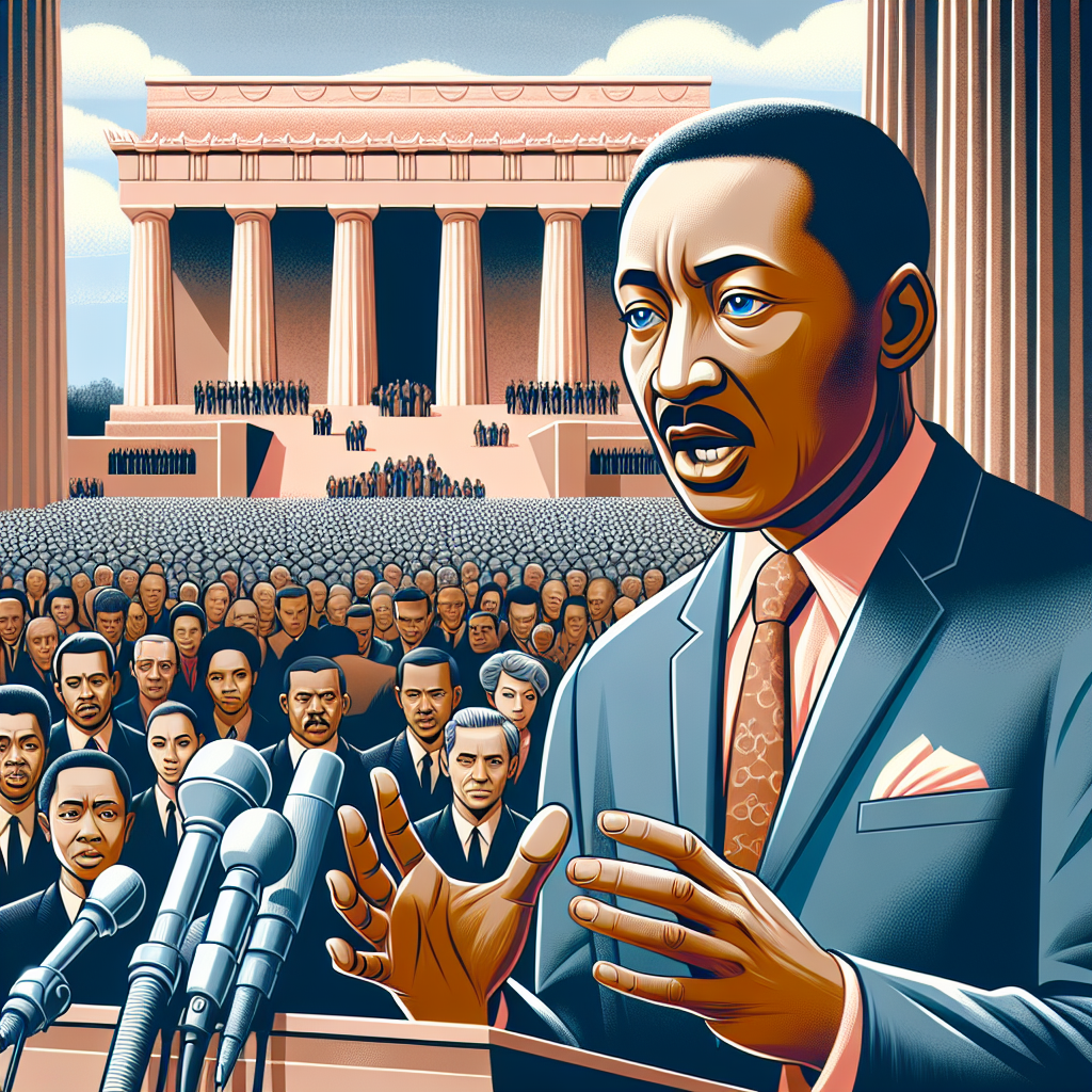 A historical figure advocating for peace and justice.