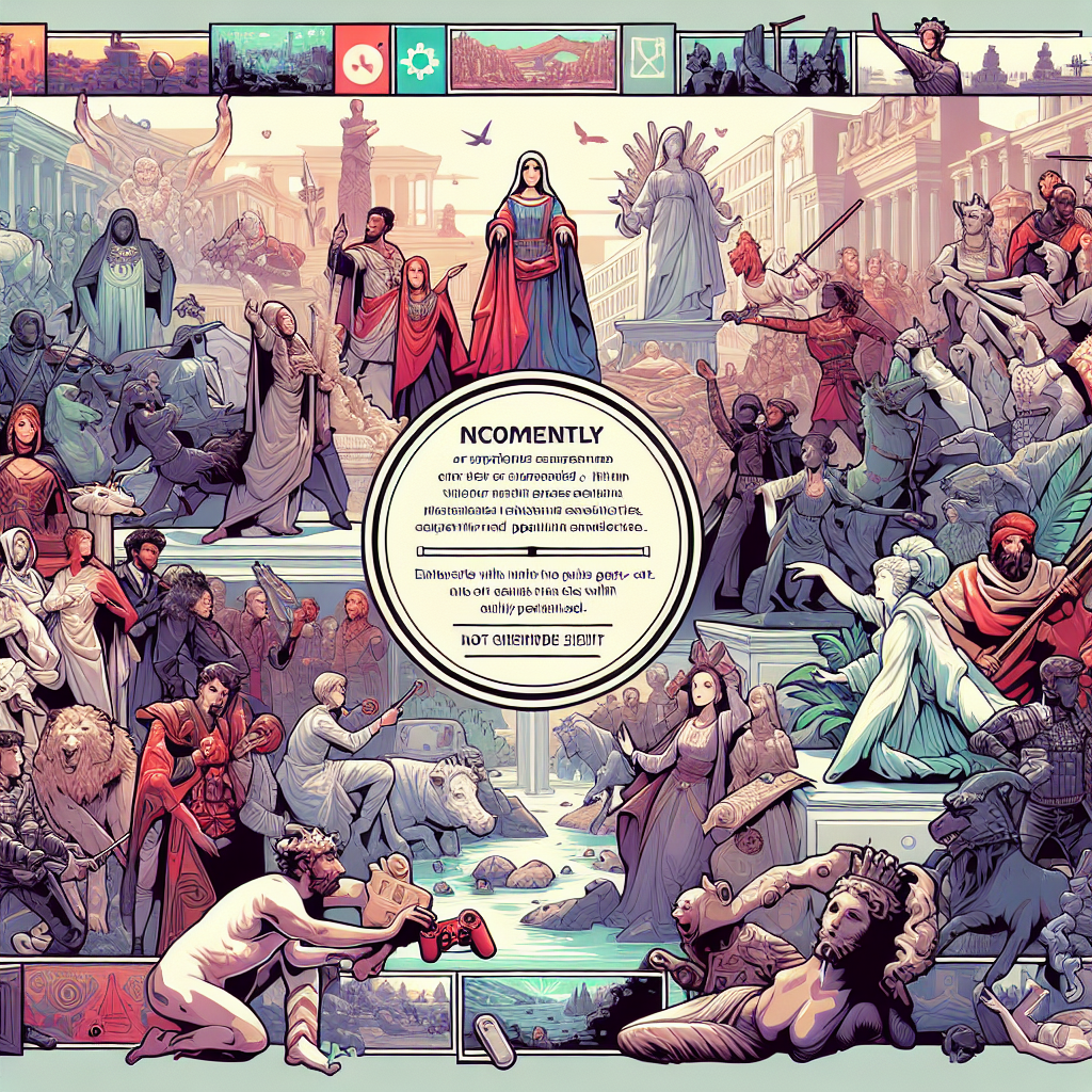 A game interface showcasing a historical event being played.