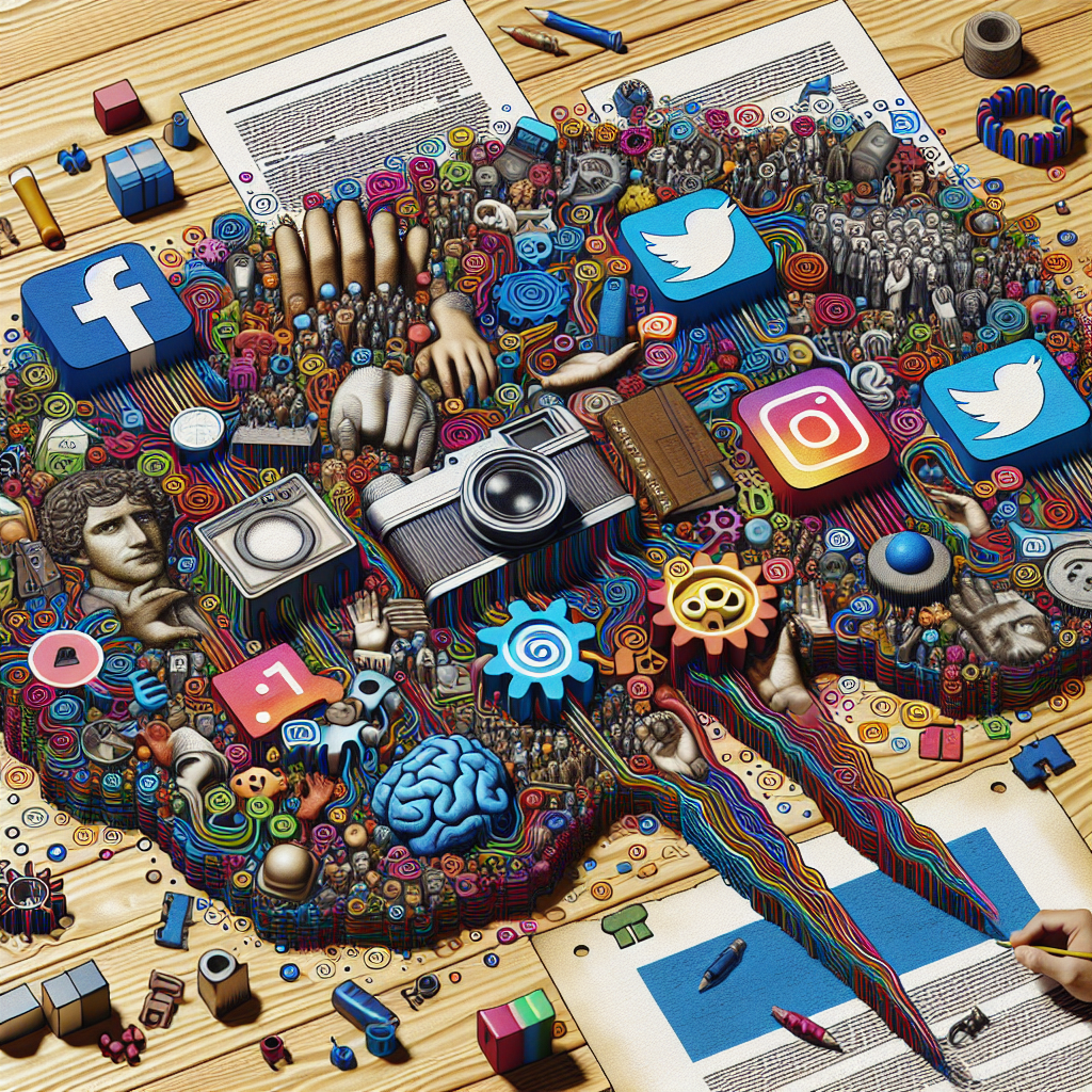 A visual representation of social media's role in shaping historical narratives.