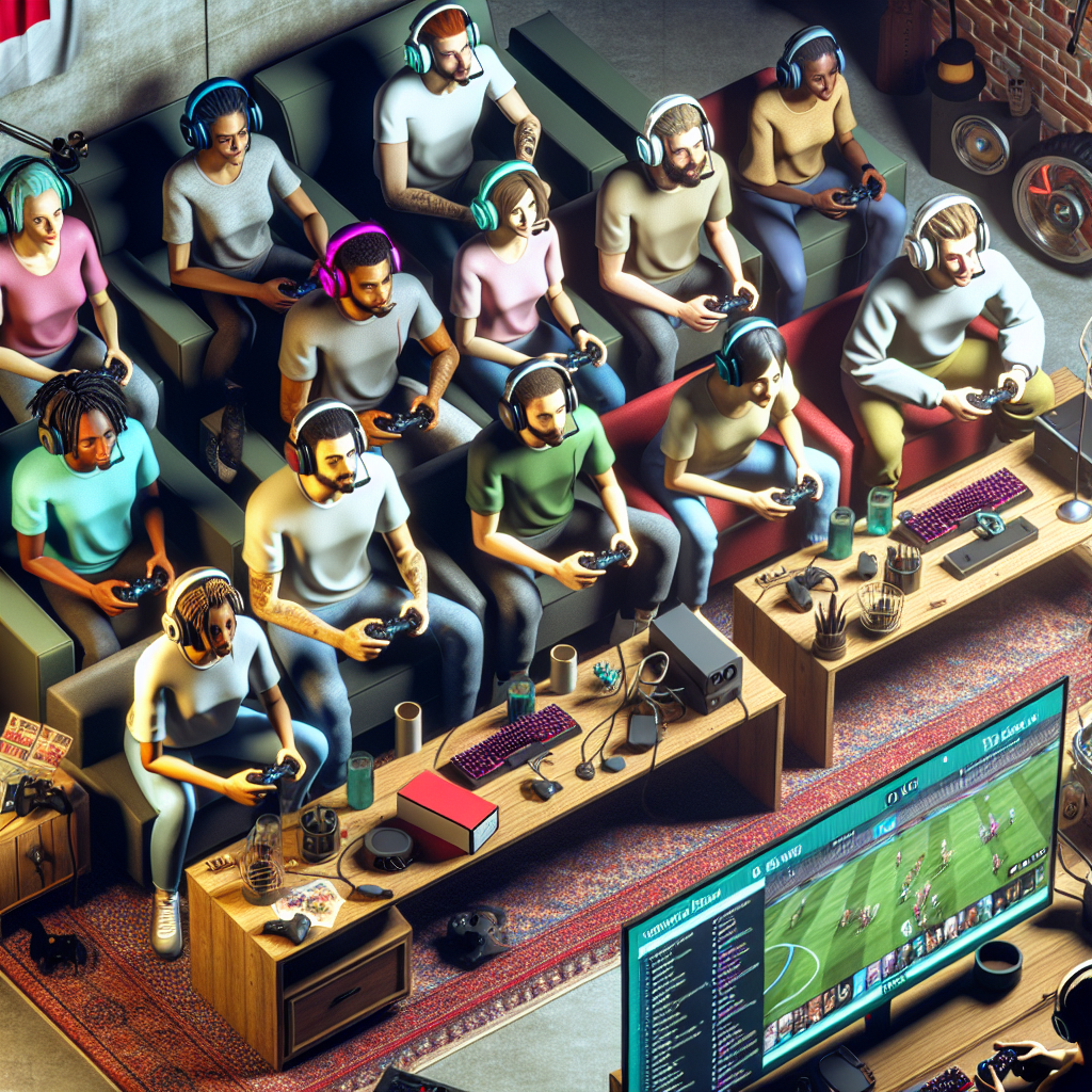 Gamers participating in a charity stream event.