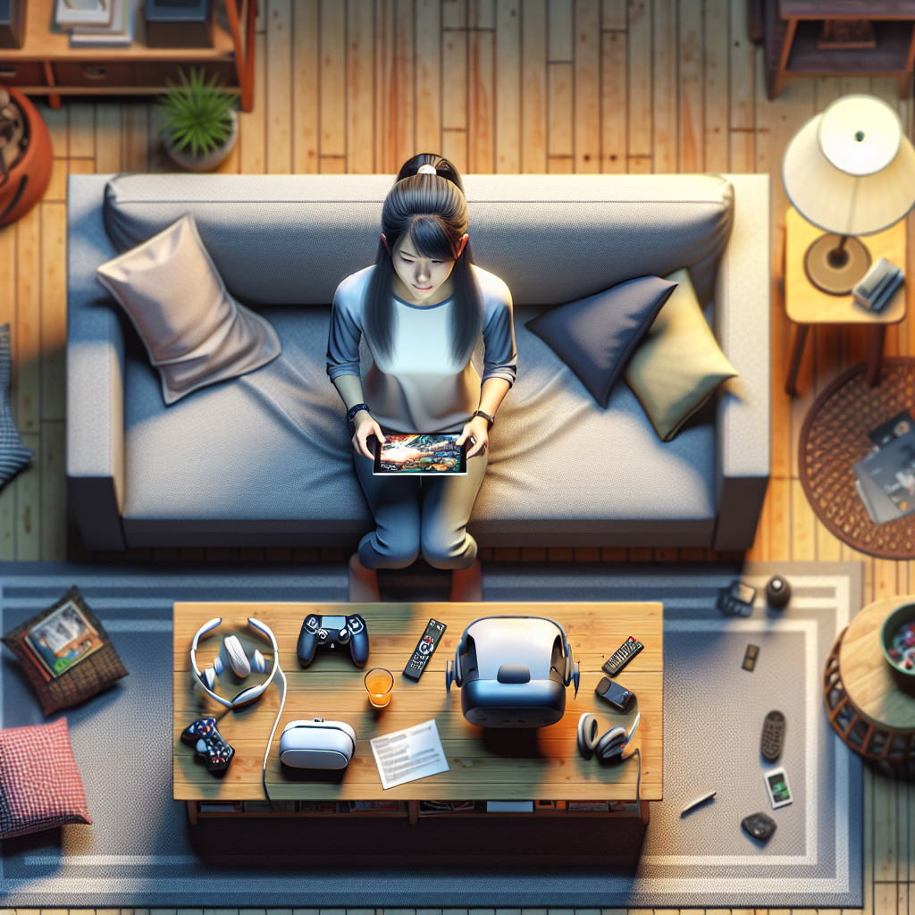 A player enjoying cloud gaming on a tablet.
