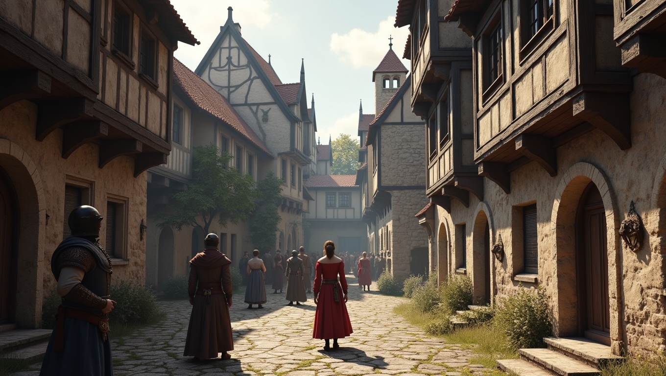 An engaging scene from a historically accurate video game