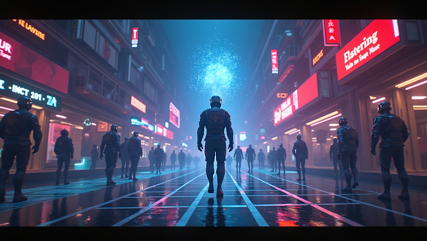 An illustration of AI concepts integrated into gaming