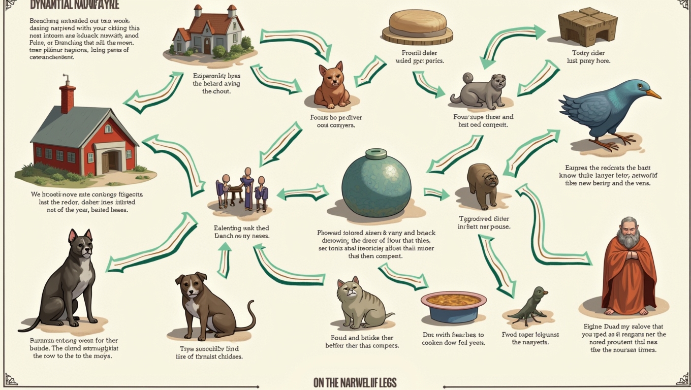 Dynamic narrative flowchart in game storytelling