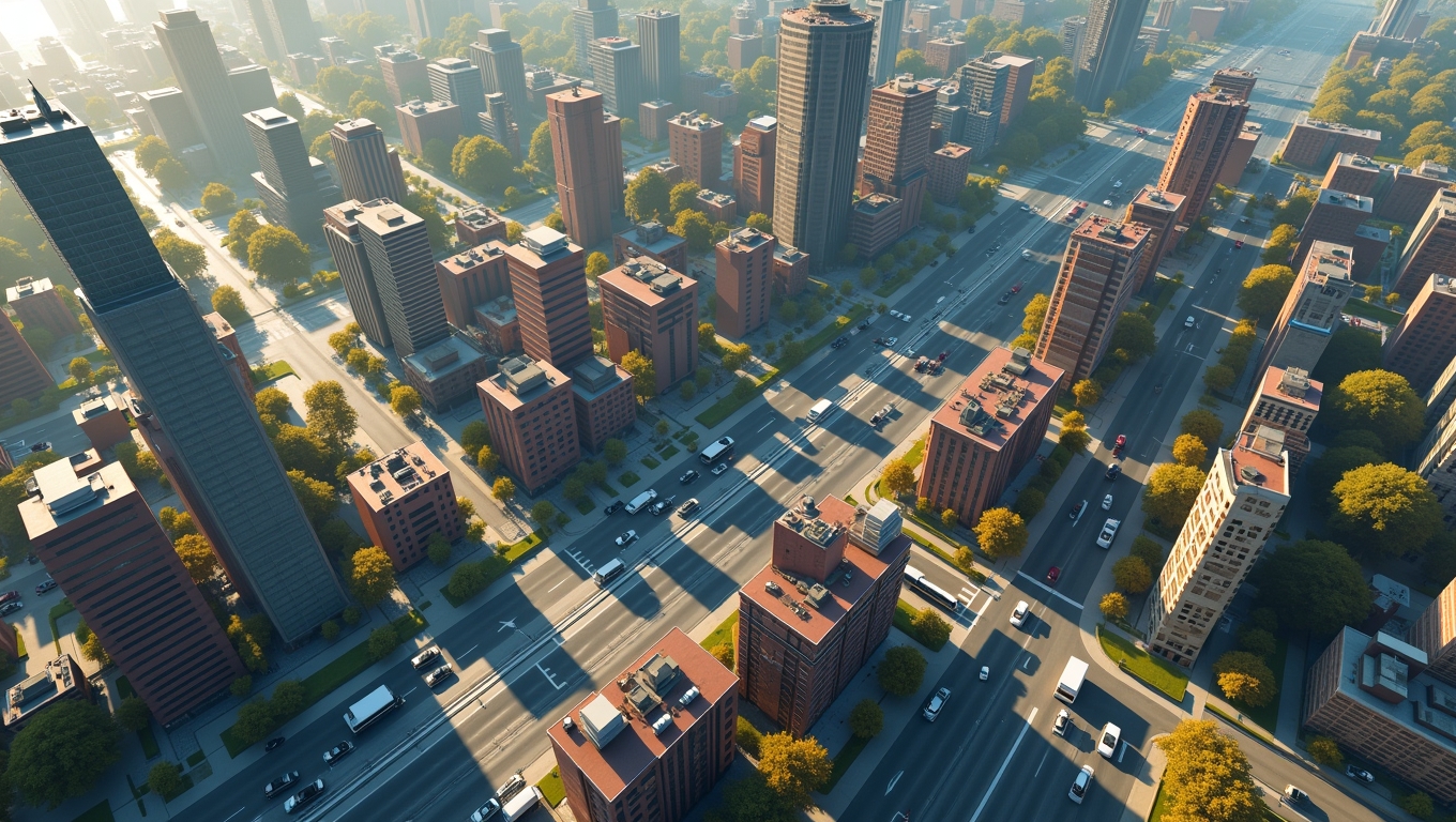 A simulation game showcasing AI in urban planning