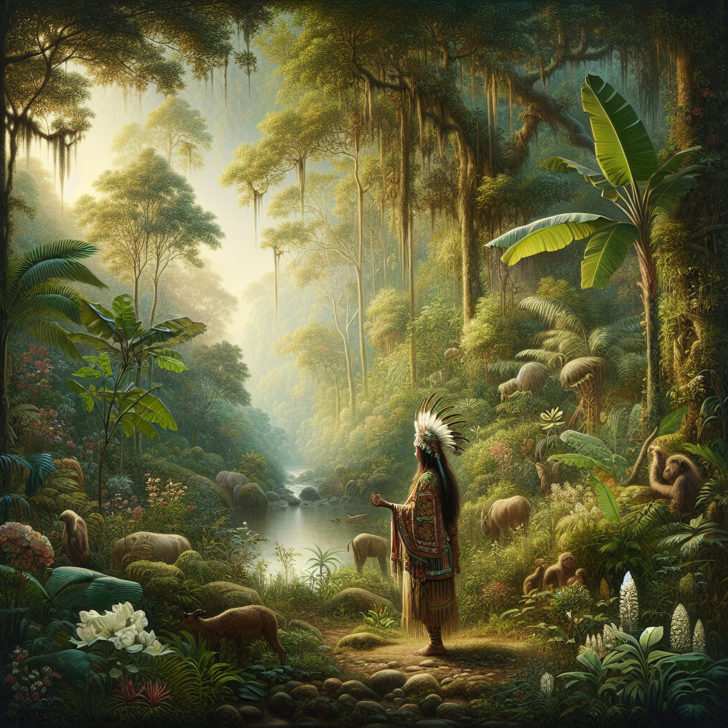 Illustration of the noble savage concept