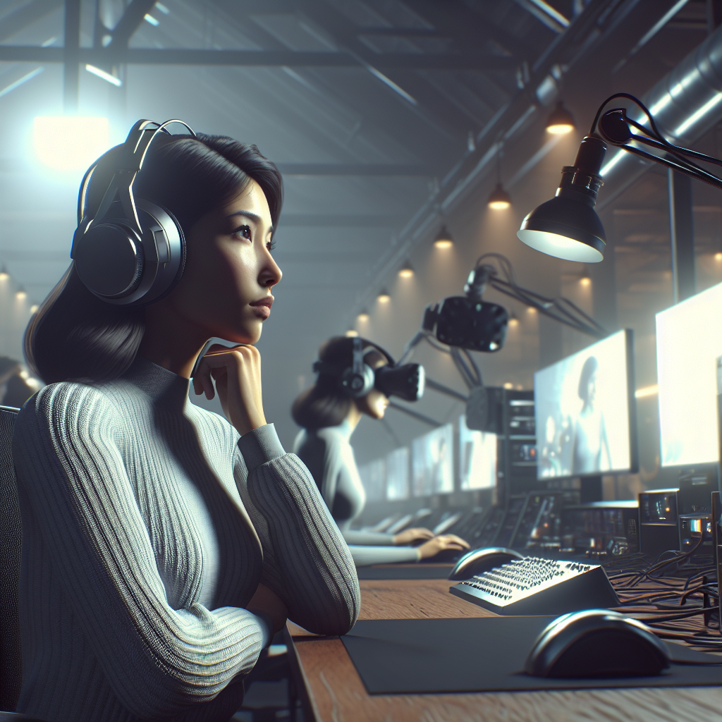 A game developer working on virtual reality technology.
