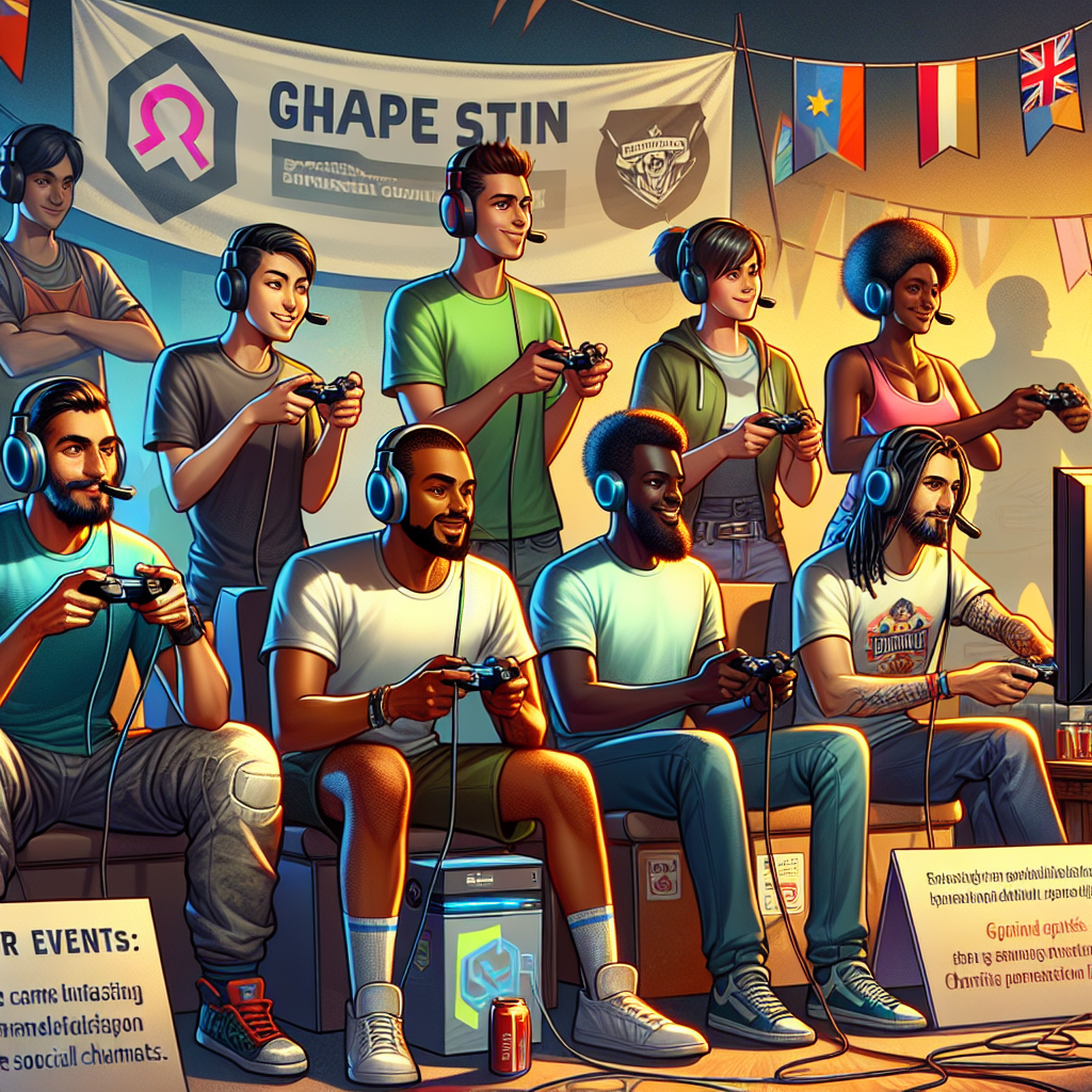 A group of players participating in a charity gaming event.